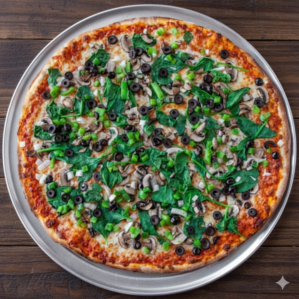 Veggie Green Pizza